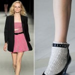 Saint Laurent catwalk look socks pumps