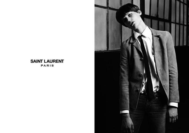 Saint Laurent men ad campaign Saskia de Brauw