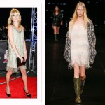 Saint Laurent SS16 collection fringe dress Kate Moss copycat