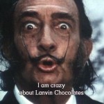 Salvador Dali chocolat Lanvin ad