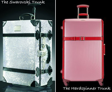 Samsonite Black Label Trunk with Swarovski crystals vs Hardspinner Trunk