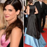 Sandra Bullock Golden Globes Red Carpet dress
