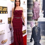 Sandra Bullock Lanvin custom made dress Critics Choice Awards