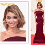 Sarah Hyland 2015 Emmy Awards Red Carpet hairdo