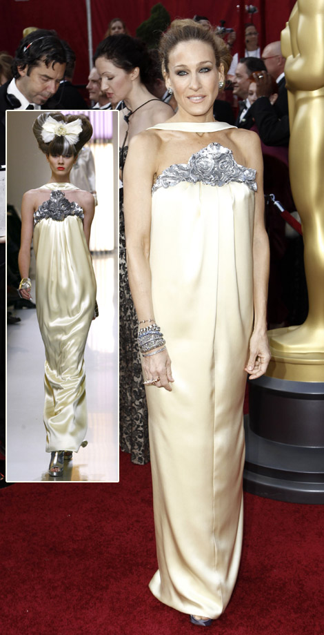 Sarah Jessica Parker In Chanel Couture Dress For The 2010 Oscars