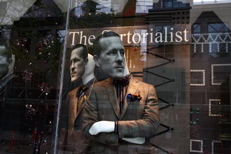 Sartorialist Scott Schuman Holt Renfrew window 