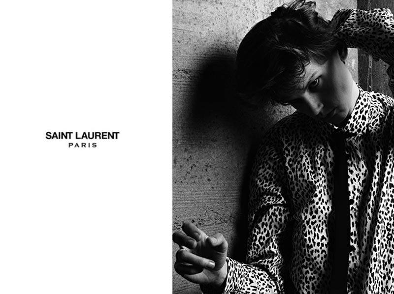 Saskia de Brauw Saint Laurent Paris men ad campaign