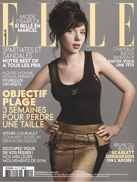 Scarlett Johansson Elle France June 2009 cover