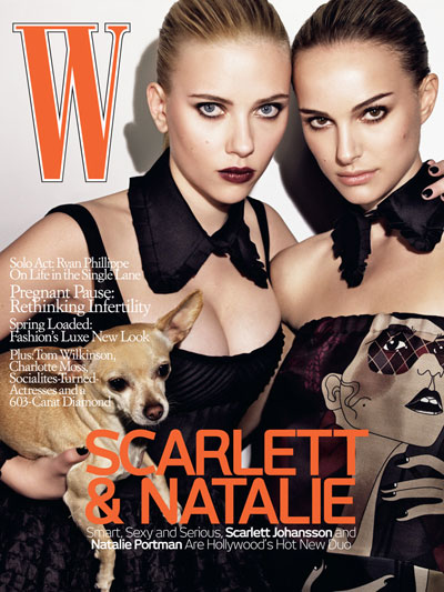 Fast Linkage : Scarlett Johansson and Natalie Portman Pictured Together for W