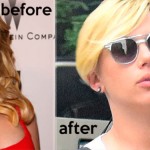 Scarlett Johansson new haircut before and after