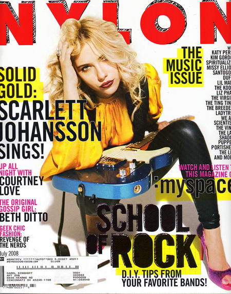 Scarlett Johansson For Nylon Magazine June July Cover