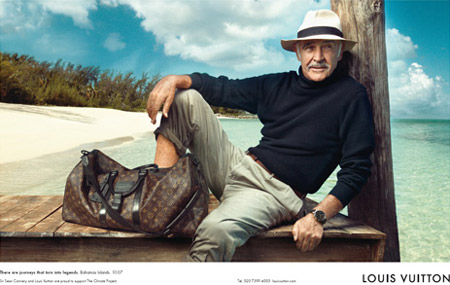 Sean Connery Louis Vuitton core values ad campaign by Annie Leibovitz