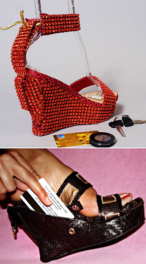 No More Bags For Dancing Nights, Your Wedges Can Be Your Purse!