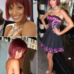 Selita Ebanks new short red hairdo