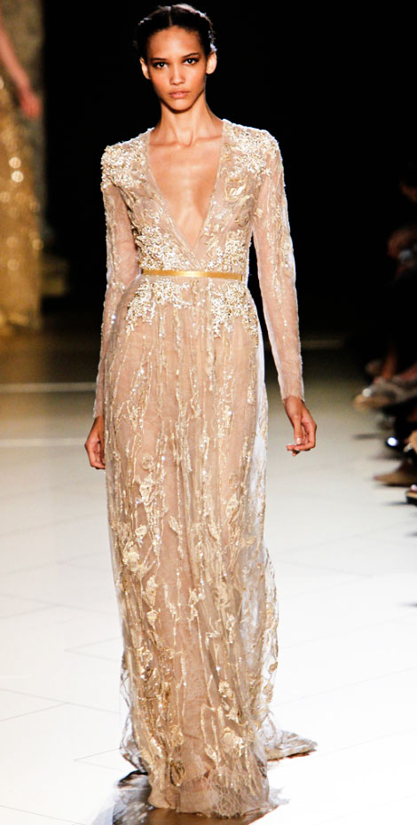 sequined elegance Elie Saab Fall 2012 Haute Couture