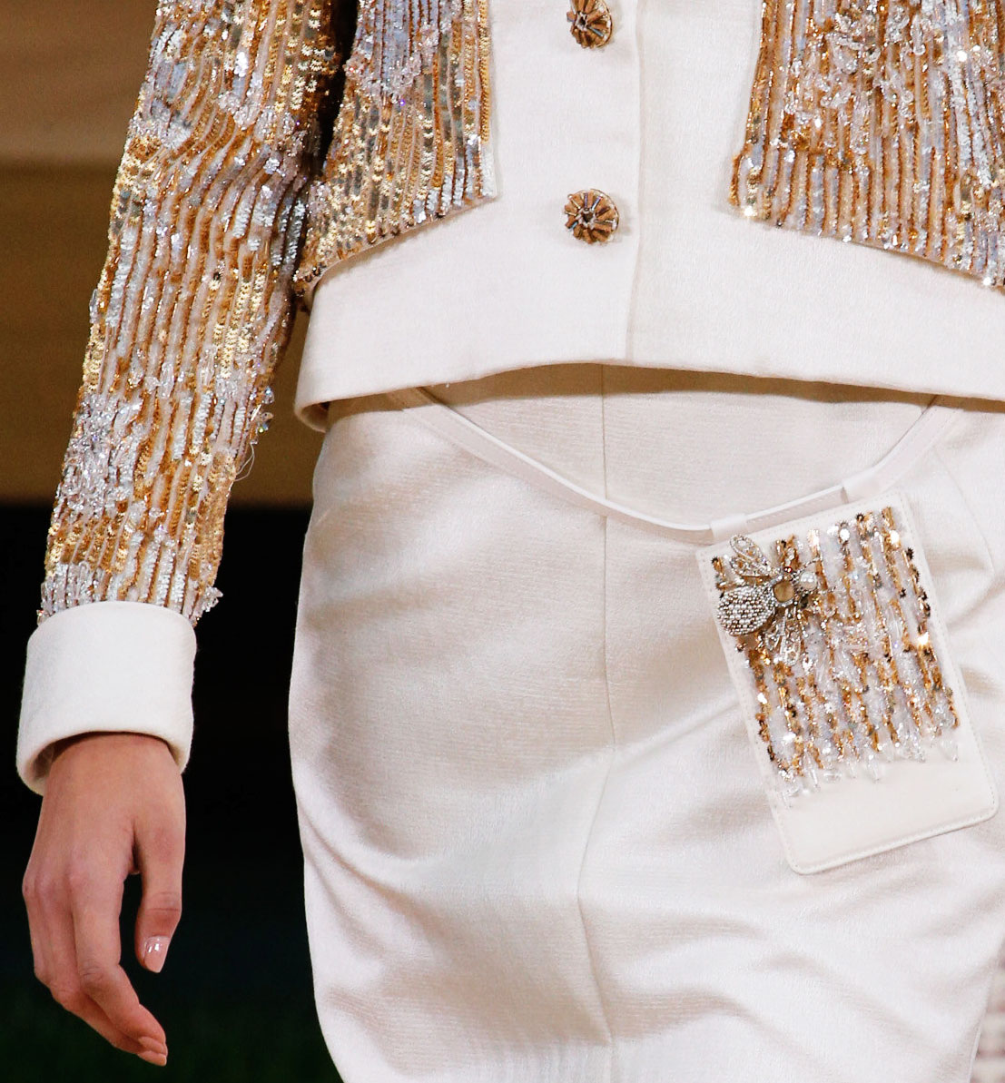 sequins beads Chanel Spring 2016 Couture