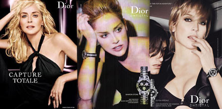 Sharon Stone Dior Ads
