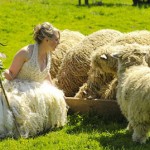Sheep Wool Wedding dress