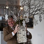 Silver pot Christmas tree Malcom Kutner