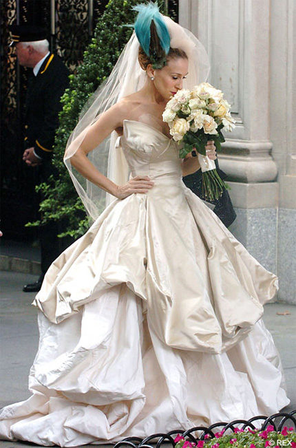 SJP SATC Westwood bride gown