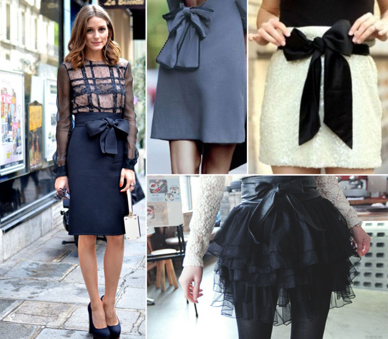 skirts with bows looking lovely