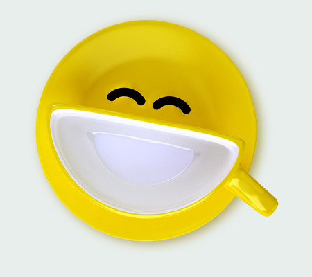 Smile Cup by Psyho yellow