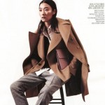 sneakers with formal wear Vogue China January 2013