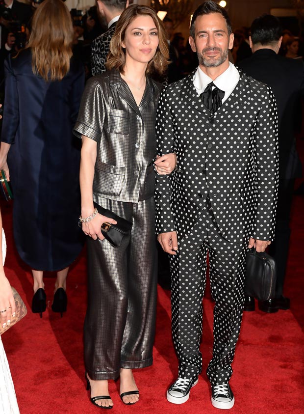 Sofia Coppola pajamas Marc Jacobs Converse suit 2013 Met Gala