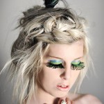 special party makeup feathers