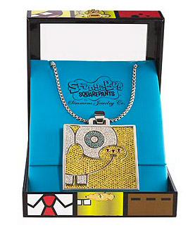 Sponge Bob Dimaonds necklace Simmons Co