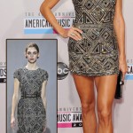 Stacy Keibler mini dress Collette Dinnigan AMAs 2012