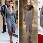 stars wearing the same dress Kim Kardashian Jennifer Hudson