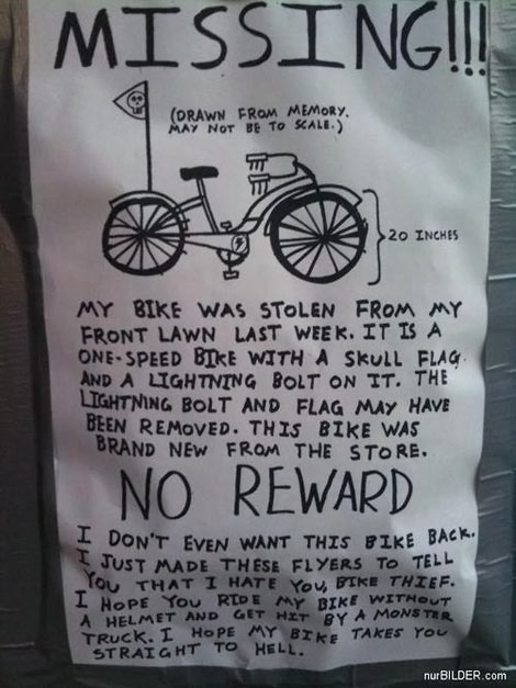 Stolen Bike Poster