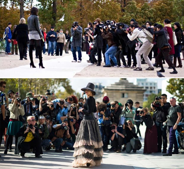 street fashion photographers crowd