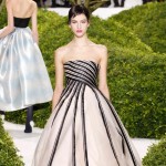 striped gown Dior Couture Spring 2013 collection