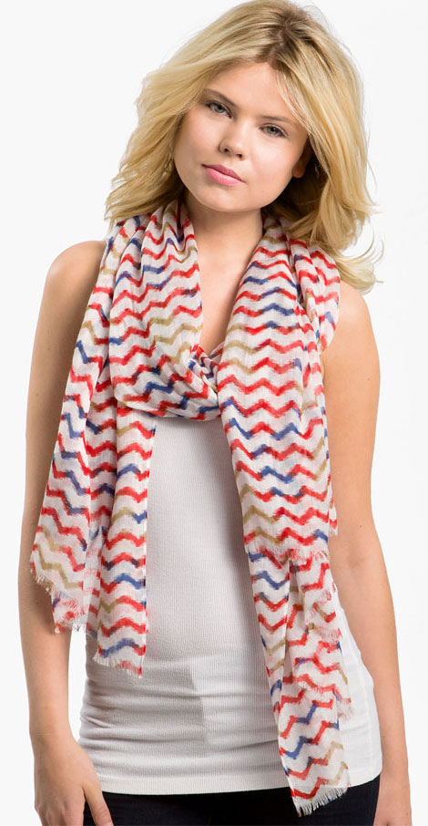 striped summer scarf Lulla collection
