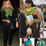 stylish ways to wear green scarves