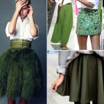 stylish ways to wear green skirts