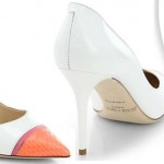 summer white capped shoes Jimmy Choo