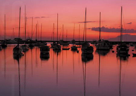 Sunset Landscape - Yacht