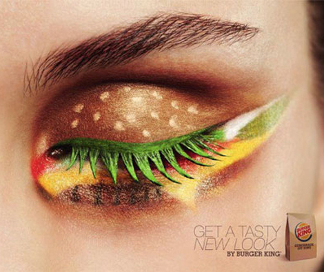 Yummy Makeup Burger King Ad Print