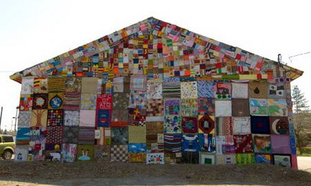 Syracuse Gas Station Covered with fabric back
