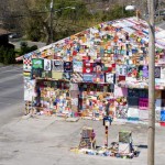 Syracuse Gas Station Covered with fabric