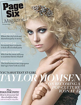 Taylor Momsen Page Six Magazine cover