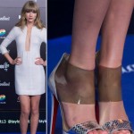 Taylor Swift Louboutin sandals KaufmanFranco white mini dress Spain
