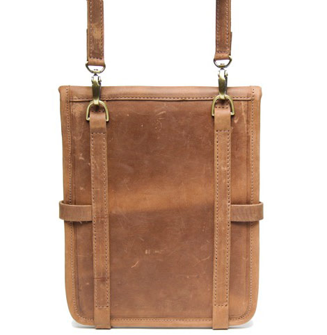 Temple leather iPad case back