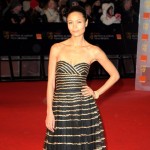 Thandie Newton black dress Bafta 09