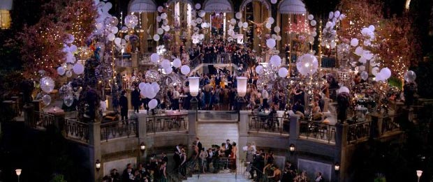 The Great Gatsby party scene