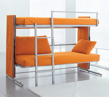 The Transformable Sofa Opened Bunk Bed