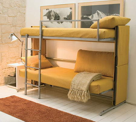 The Transformable Sofa In Yellow